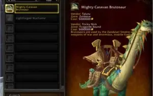 Conta WoW Shadowlands com Brutossauro, zulian e spectral
