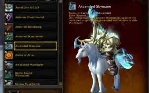 Conta WoW Shadowlands com Brutossauro, zulian e spectral