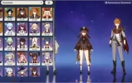 AR 54 Hu tao / Klee / Childe / Venti e Mona c3 Conta genshin