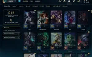 Conta prata 2 com TODOS os champs e 189 Skins + 1 Prestigio