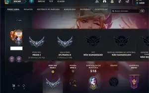 Conta prata 2 com TODOS os champs e 189 Skins + 1 Prestigio
