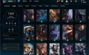 Conta prata 2 com TODOS os champs e 189 Skins + 1 Prestigio