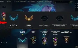 MMR Platina Todos os campeões 150 skins 70 cromas e +150k EA