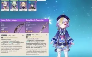 Genshin Impact - Qiqi + 8 personagens [RANK 7]