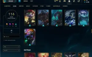 Conta bronze 4 com 150 Champs e 116 Skins