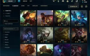 Conta bronze 4 com 150 Champs e 116 Skins