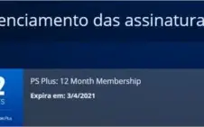 Conta PSN Plus até 3/04/2021 - Vários Jogos