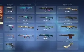 Conta valorant com 30 skins compradas + 5 passes completos