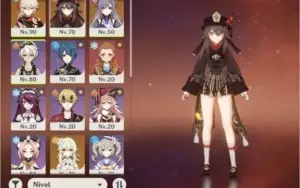 Ar52. Kazuha c1 + jade Hutao + báculo, Harpa e keqing