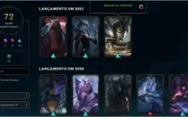 CONTA LOL 2013 - MUITAS SKINS!
