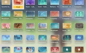 Genshin AR57 - 10 5* e todos os 4* - varios cards de eventos