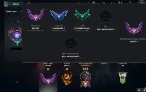 Conta Mestre + 500 Pdl Full Champions 292 Skins Full Acesso