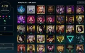 Vendo conta no lol 1028 skins