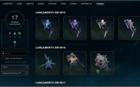 Conta lol-borda de platina-nivel 357-93 skins + 1 ultimate