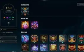 Conta lol-borda de platina-nivel 357-93 skins + 1 ultimate