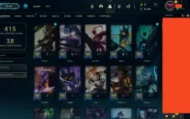 Conta League (Muitas skins)