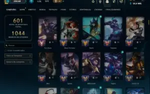 Prata 3 com TODOS os Champs e 183 Skins ( ADC / SUP / JG )