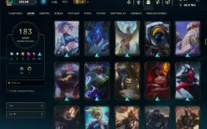 Prata 3 com TODOS os Champs e 183 Skins ( ADC / SUP / JG )