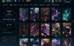 Prata 3 com TODOS os Champs e 183 Skins ( ADC / SUP / JG )