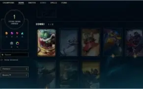 League of legends UFO CORKI SKIN CONTA SERVER NA