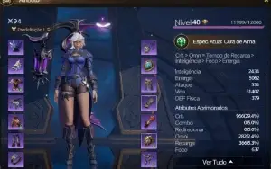 Conta Tarisland - Necromante (Healer And Dps) + Arqueira 40