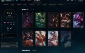 Conta Platina 2 391 Skins