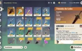 Conta ar11 2 armas 5 estrelas e razor(c1)