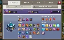 Conta Clash of Clans CV 13 semi ful