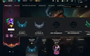 Platina 1 com 115 Champs e 126 Skins + 1 Prestigio