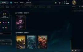 Conta GOLD 3 - Kayle Juíza - Muito Espólios - Skins Vitorios