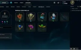 Conta GOLD 3 - Kayle Juíza - Muito Espólios - Skins Vitorios