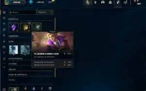 Esmeralda 4 com 42 Champs e 7 Skins + 2 Fragmentos