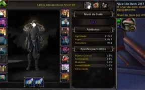 4 personagens wow com mog elite