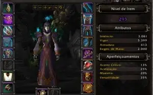 4 personagens wow com mog elite