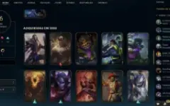 Conta LOL com LVL 222 sem rank