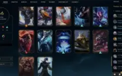 Conta LOL com LVL 222 sem rank
