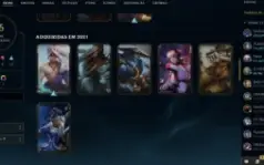 Conta LOL com LVL 222 sem rank