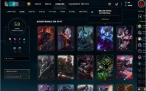 Conta lol 58 Skins lvl 88