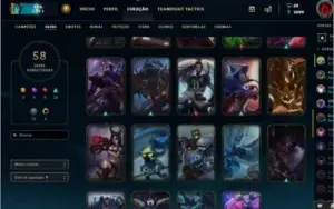 Conta lol 58 Skins lvl 88