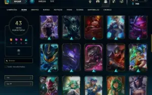 Prata 4 com 40 Champs e 43 Skins + 3 Espolios