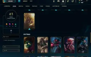 Prata 4 com 40 Champs e 43 Skins + 3 Espolios