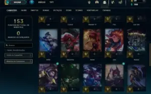 Prata 4 com 40 Champs e 43 Skins + 3 Espolios