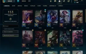 Prata 4 com 40 Champs e 43 Skins + 3 Espolios