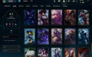 Prata 4 com 40 Champs e 43 Skins + 3 Espolios