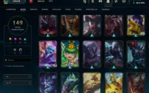 Conta lol 1420rp 28k essencia azul ex diamante 2 anos
