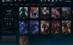 Conta lol 1420rp 28k essencia azul ex diamante 2 anos