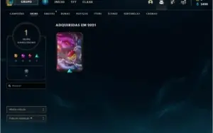 Conta lol gold 2 main Irelia