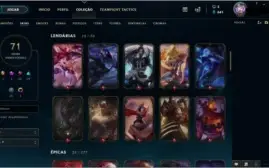 Conta Grão mestre com 71 skins