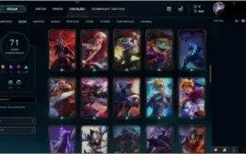 Conta Grão mestre com 71 skins