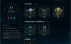 CONTA PLATINA COM MUITAS SKINS